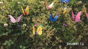 10/50Pcs Simulation Colorful Butterfly Stakes Outdoor Yard Lawn Plant Flower Pot Garden Decoration