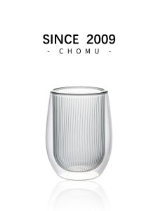 Double Layer Heat Insulated Glass Coffee Cup High Temperature Resistant Milk Latte American Style for Home Use Egg Shape Cup