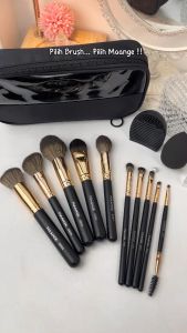 MAANGE 13Pcs Set Brush Makeup Soft Face Brushes Tas Bag Beauty Blender Pembersih Kuas Make Up Alat Rias Lengkap Cocok Untuk Pemula 5994