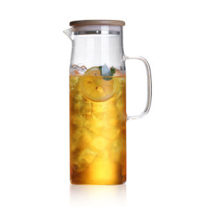 LoviRa Heat Resistant Kettle Jug Glass Water Jar Hot and Cold Juice Coffee Tea 1500ml