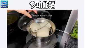 [Induction Support] Stainless Steel Multifunctional Pot Stainless Steel Saucepan Soup Pot Multi-purpose Cookware Non-stick Pan Pot