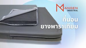 Softlux ที่นอนพาราBounceFlex Foam หุ้มหนัง Duraleather สีเทาแบบพับ ที่นอนหุ้มหนัง ที่นอนผู้ป่วย เบาะนวดแผนไทย เบาะสปา - ส่งฟรี