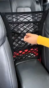 Túi lưới đựng đồ treo sau ghế xe ô tô loại 1 co giãn 4 chiều và 2 chiều