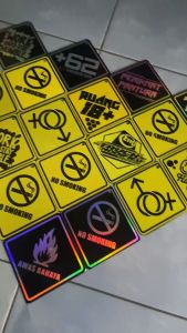 [BISA COD] VARIASI GANTUNGAN KACA AKRILIK CUSTOM MOBIL DAN TRUCK GPC 001 KUNING VIRAL