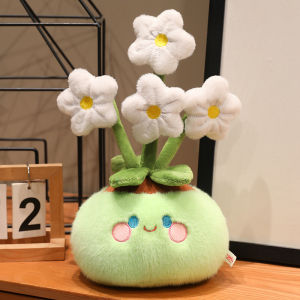 HEMIXIONG | Creative Practical Water Lily & Peach Flower Pot Dolls Decorative Desk Ornament