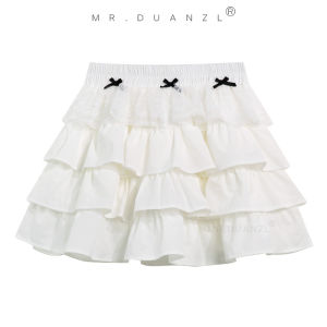 Sweet Cake Dress Short Skirt Pettiskirt Bows Japanese and Korean Students Small Skirt Skirt Summer Womens Slimming Skort