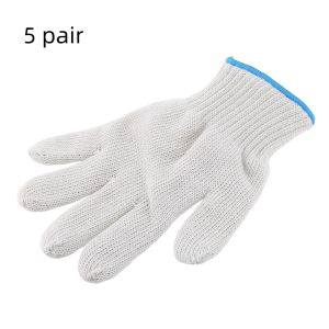 1/5/10pair Protective Gloves Cotton Thread Gloves Work Thick Nylon White Yarn Wear Resistant Cotton Thread Gloves