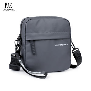 LouisWill กระเป๋ากระเป๋าธุรกิจกระเป๋าเอกสารกระเป๋าสะพายข้างกันน้ำของกระเป๋าสะพายผู้ชายกระเป๋าลำลองน้ำหนักเบาหย่อนใจแฟชั่นกระเป๋าถนนกีฬาสำหรับนักศึกษา