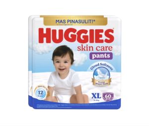 Huggies Skin Care Pants Diaper XL 60pcs | Cloud Softness Diaper for 12–17kg Baby | Anti-Rash & Leakproof Diaper Pants | Extra Soft Baby Diaper | Skin Care Series by Huggies