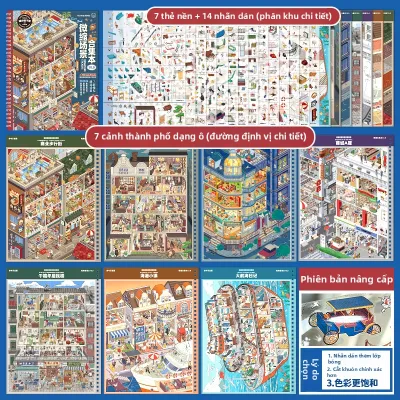 TILADUO | Sách Dán Sticker 3D Trang Trí DIY Cho Bé Gái