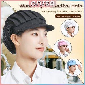 Onisa Work Hair Net Hat Dust-Proof Breathable Caps Kitchen Workshop Protective Hats