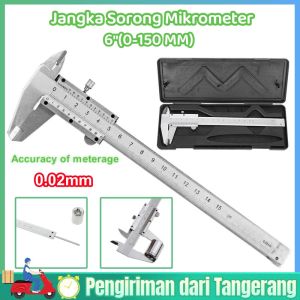 Jangka Sorong Stainless 6INCH Vernier Caliper 150MM Sigmat Besi Manual*