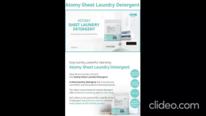 [Ready SG Stock] Atomy Sheet Laundry Detergent | 30 Sheets | Powerful Cleaning | Highly Concentrated
