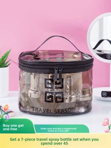 Trendy Transparent Large Capacity Cosmetic Bag Waterproof Travel Toiletry Bag for Men And Women Portable Storage Organizer