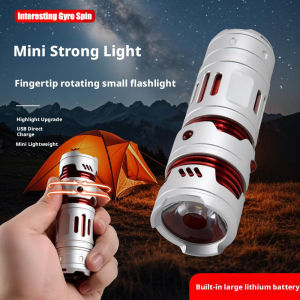 ESMARTER | Mini EDC Flashlight Rechargeable Pocket Torch Light Outdoor Camping Fishing Hiking Self Defense Emergency Keychain Flashlights