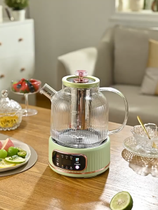 Home split health pot multifunctional small office all-glass new tea maker kettle flower teapot