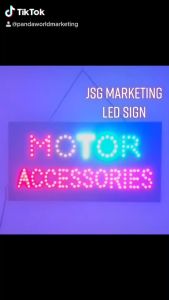 Energy saving light billboard Flashing Mode MOTOR ACCESSORIES-LED SIGN (Large) #60cm