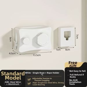 Invisible Adjustable Drill-Free Clothesline