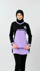 SETELAN BAJU OLAH RAGA MUSLIM/BAJU SENAM AEROBIC SUPER ADEM MODEL TERBARU