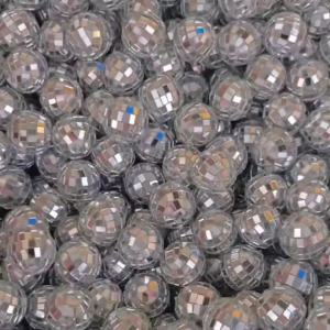10Pc Gương Mini Disco Ball Set Bạc Sáng Xoay Quả Bóng Thủy Tinh Cho Đảng Trang Trí Bánh Đám Cưới Sinh Nhật Sự Kiện Giáng Sinh Chiếu Sáng