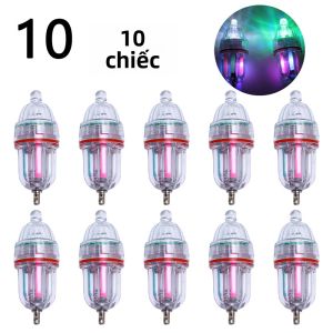 10 Chiếc Đèn LED Câu Cá Ban Đêm Chất Lượng Cao Đèn Câu Cá Nước Sâu Nhấp Nháy Đèn Định Vị Sáng Mạnh Cho Ngư Dân Chuyên Nghiệp
