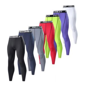 Men Compression Tight Leggings Running Sports Male Gym Fitness Jogging Pants Quick Dry Trousers Workout Training Cycling Tights