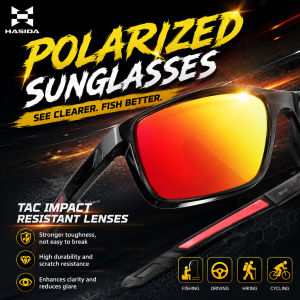 HASIDA Polarizer 22G Light TAC Lens Anti-Impact Glare Reduction 3 Types Choice Lotus Leaf Coating Silicone Legs Fishing Glasses