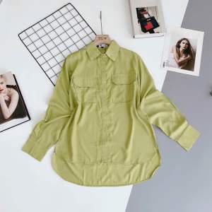 M461 Sơ mi đuôi tôm 2 túi trước