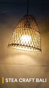 Lampu Rotan Gantung Cafe Resto Villa Hotel: Pilihan Lampu Bambu Minimalis & Lampu Tidur