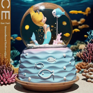 GUTIAN | Decorative Rotating Snow Globe Music Box