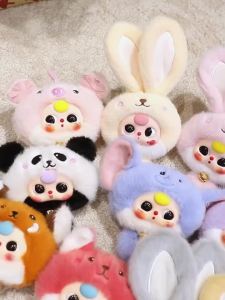 Hot 12/23cm Cartoon Elf Three Years Plush Toys Cute Anime Rabbit Pendants Soft StuffedDoll Keychain Bag Decor Kids Birthday Gift