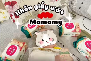 Khăn Giấy Ướt Mamamy/Tropical Chống Hăm Chống Rôm Sảy Không Mùi Có Mùi Thơm Mát
