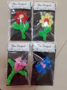 Gantungan Kunci Kawat Bulu A