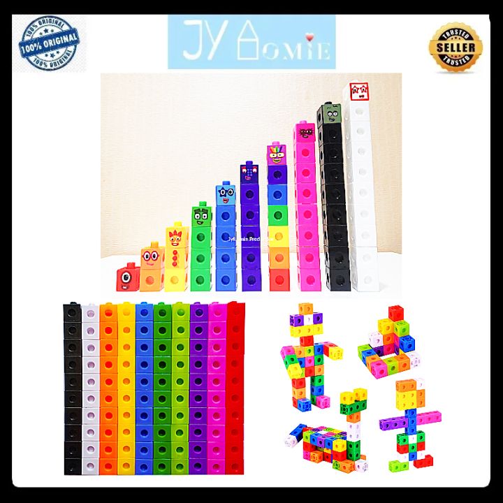 Number Blocks 100 pieces Mathlink Cube Number Block Math Toys Kid Toys ...