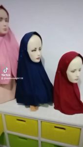[[BAYAR DI TEMPAT]] PAKET HEMAT 3 Pcs Hijab Instan Anak Sekolah TK SD SMP SMA Kerudung Pita Renda