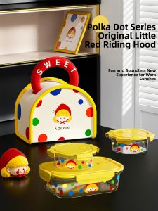 CrossOver | Heat Resistant Glass Lunch Box for Office Workers Microwave Safe Heating Bowl Fruit Bento Box Two/Three Compartment Design Universal Use