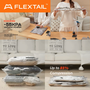 FLEXTAIL Nano Bag Set Compression Storage Bag 85% Space Saving Travel Packing Bag for Camping & Outdoor Gear