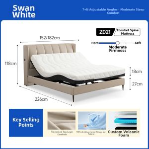 Adjustable Smart Leather Bed