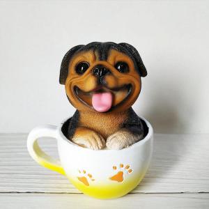 Yisheng | Cute Tea Cup Poodle Resin Desk Ornament