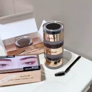 New iKAllANT 2in1 brow pomade & gel dual effect with brush super my