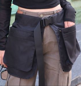 กระเป๋าคาดเอวแบบมีซิปหลายช่องสำหรับกลางแจ้ง กระเป๋าสะพายข้างแบบลำลอง กระเป๋าคาดเอวสำหรับเล่นกีฬาและท่องเที่ยวแบบยุทธวิธี