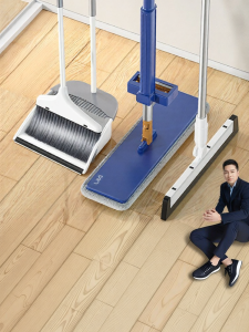 HANSHILIUJIA | Bộ Chổi Quét Nhà 3-trong-1 Có Tính Năng Gạt Nước Không Cần Rửa Tay