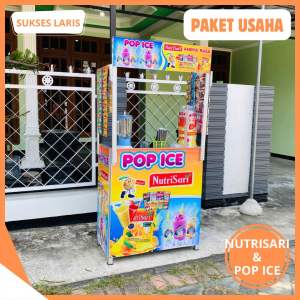 PAKET USAHA NUTRISARI DAN POP ICE DENGAN BOOTH PORTABLE | PAKET USAHA MINUMAN NUTRISARI POP ICE ANEKA RASA | PAKET JUALAN MINUMAN | PAKET USAHA ES KEKINIAN | PAKET USAHA MINUMAN KEKINIAN | PAKET JUALAN ES POP ICE NUTRISARI