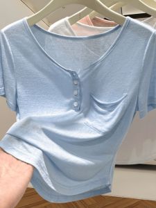 Thin Ice Cotton Short Sleeve T-Shirt: Pure Desire Style Women's Summer New Arrival