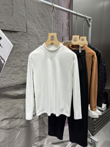 Wang Fried and Sealed the Gods! 5A Grade Antibacterial! Inner King De Velvet Mens Half-Height Mid-Collar Bottoming Shirt Sweatshirt T-shirt 3107