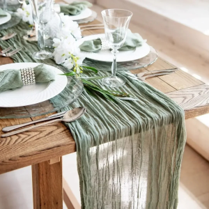 Cheesecloth Table Runner: A Rustic Boho Accent for Fall & Weddings