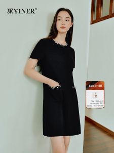 YINER | Elegant French Dress Pearl Decoration