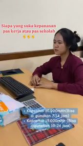 Pengiriman Cepat Dari Jakarta: Kipas Angin USB Clip Mini 7000mAh & 15000mAh