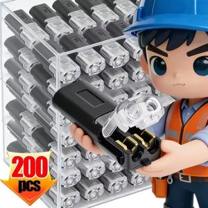 2 Pin Wire Plug Connectors Terminals Car Wire Cable Crimp Terminal Block Waterproof Quick Split Electrical Connector Cable Clamp