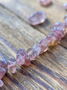 Natural Starlight Strawberry Crystal Beads 5*8mm Handmade DIY Pendants Bracelet Necklace Jewelry Material S46